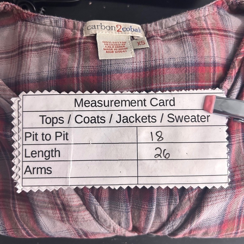 Carbon 2 Cobalt Button Up Top Gray XS - Picture 12 of 14